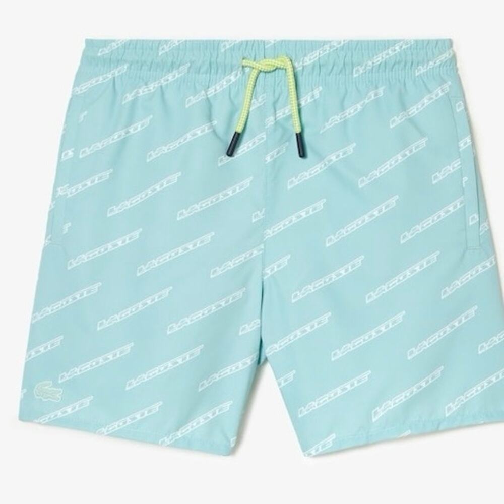 Boys Lacoste Swim Trunks sz 6 Lacoste Logo Shorts